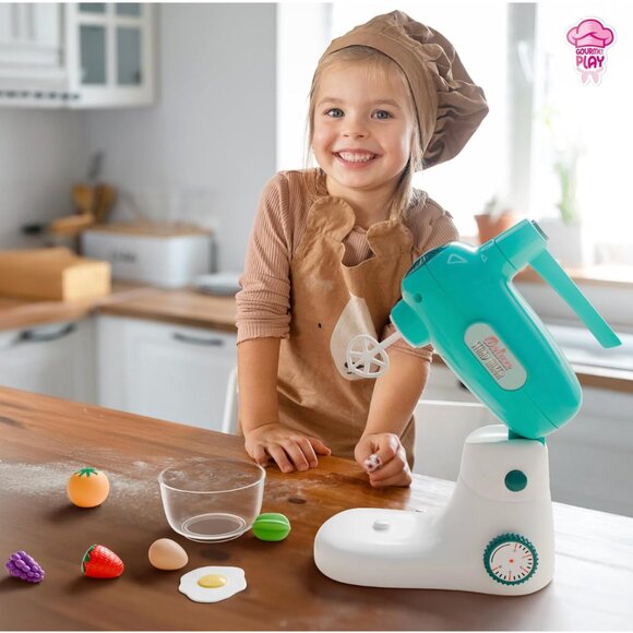 Deluxe Stand Mixer Playset for Toddlers 3+ – 9 Piece Gourmet Kitchen Set - Picture 3 of 7